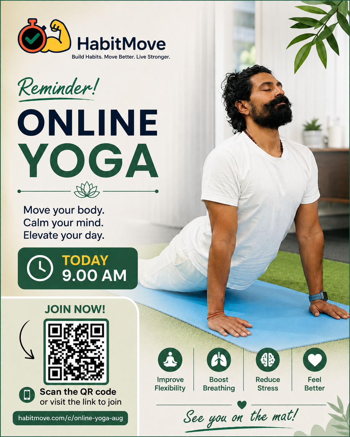 Online Yoga Aug Morning